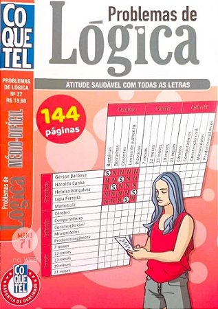 Coquetel Problemas de Lógica 144 pág. n. 37