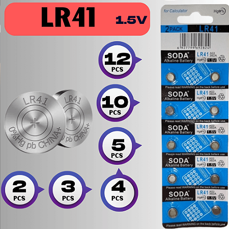 Bateria Alcalina LR41