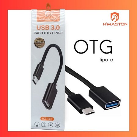 Cabo Adaptador Conector OTG USB Tipo-C 3.0 H'Maston