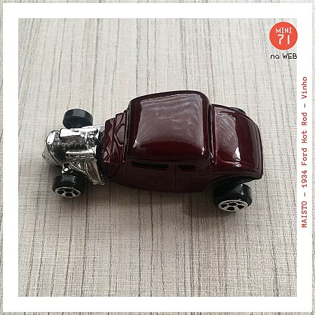 Maisto - 1934 Ford Hot Rod - Vinho 1:64 Loose