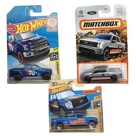 Lote de 3 und Séries - Hot Wheels  Ford F-150