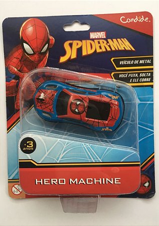 Marvel - spider man carrinho com fricção pull back - av