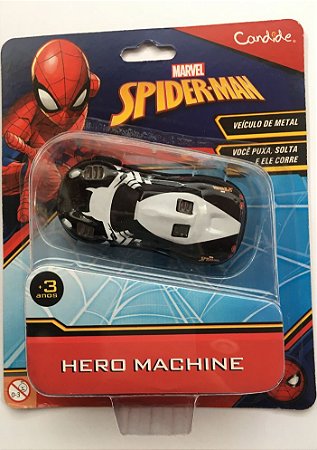 Marvel - spider man carrinho com fricção pull back - pb