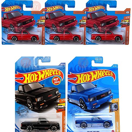 Kit c/5 miniaturas 91 Syclone 1/64 Hot Wheels