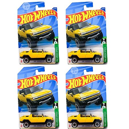 Kit c/4 miniaturas Gmc Hummer Ev - 1/64 Hot Wheels