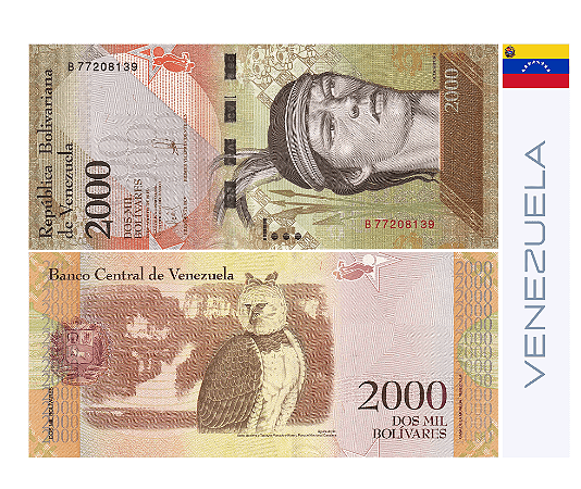 Venezuela 2000 mil Bolívares 2016 - FE