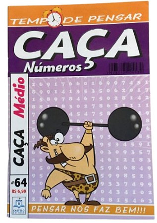 Caça Números Nº64 — Pensar nos faz bem !