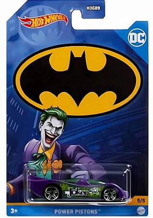 Miniatura Hot Wheels - Power Pistons (Batman-DC) - HDK73 (Roxo) | Escala 1:64