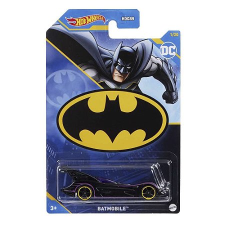 Miniatura Hot Wheels - DC - Batmobile (Preto) | Escala 1:64