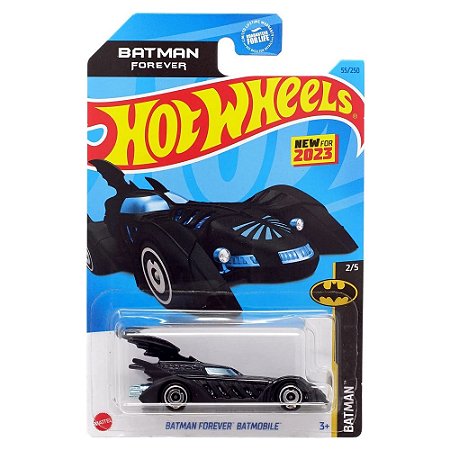 Miniatura Hot Wheels - Batman Forever Batmobile - HKG38 (Preto) | Escala 1:64