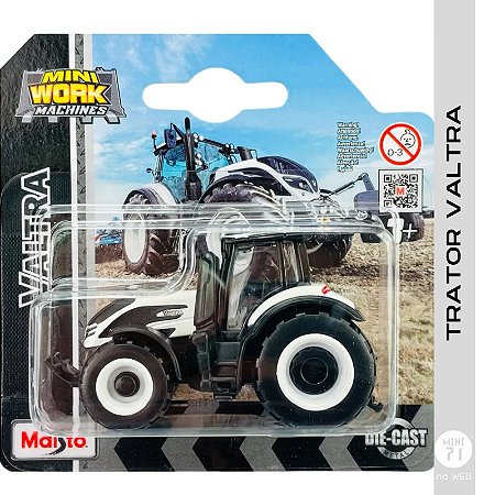 Maisto - Trator Valtra (Branco) - 1/64
