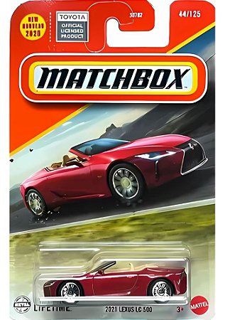 Matchbox 2021 Lexus LC 500 (Vermelho) | 1/64 -JBN56