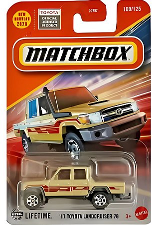 Matchbox '17 Toyota Landcruiser 78 (Creme) 1/64 - JBN54