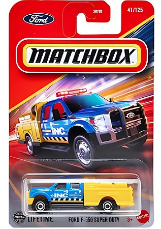 Matchbox Ford F-550 Super Duty (Azul) 1/64 - JBT08