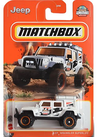 Matchbox - Jeep Wrangler Superlift - HFP84 (Branco) | 1:64