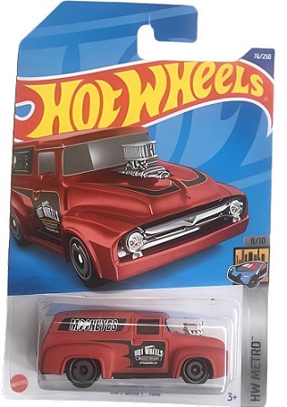 Hot Wheels '56 Ford F-100 (Vermelho) HCV93 | Escala 1:64