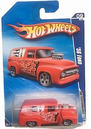 Hot Wheels '56 Ford (Vermelho Flame) R7532 | Escala 1:64