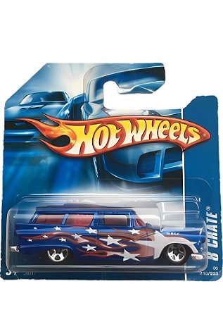 Hot Wheels 8 Crate (Azul - Grafismo Bandeira Americana) J8037 | Escala 1:64