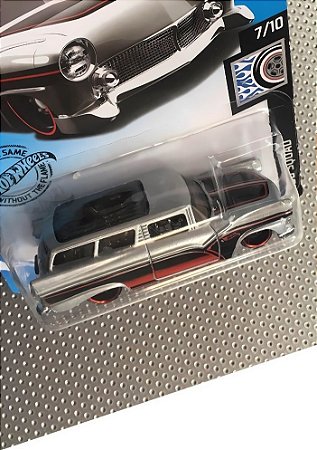 Hot Wheels 8 Crate (Prata - Grafismo Preto/Vermelho) GHD29 | Escala 1:64