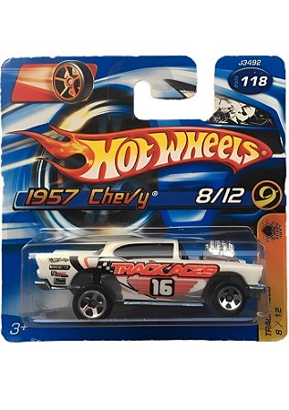 Hot Wheels 1957 Chevy (Branco) J3492 Escala 1/64
