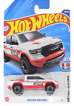 Hot Wheels 2020 Ram 1500 Rebel (Branca) - HYW91