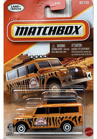 Matchbox - 1966 Land Rover Gen II (Laranja Safari) 1/64 - JBP48