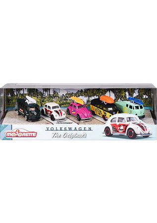 Pack 5 Miniaturas 1:64 - Série Volkswagen The Originals - Majorette