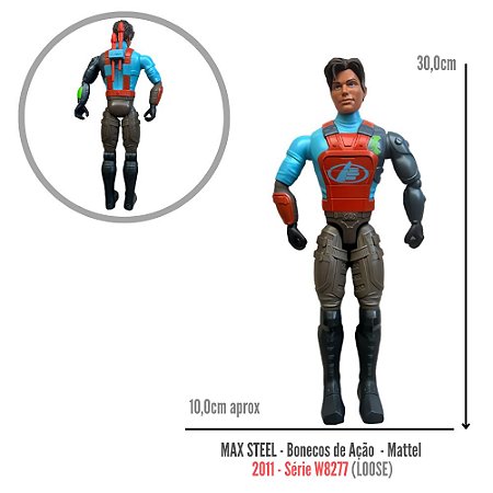 Max Steel - Boneco de Ação - Original - W8277 | Mattel (Loose)