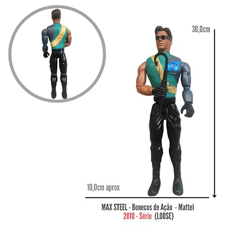 Max Steel - Boneco de Ação - Original - (Verde) | Mattel (Loose)