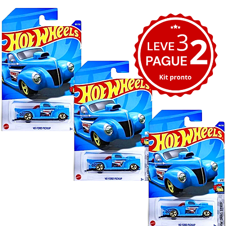KIT Leva 3 pague 2 | Hot Wheels - 40 Ford Pick-up