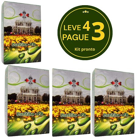 KIT Leva 4 pague 3 - Jogo de Cartas Baralho CURITIBA