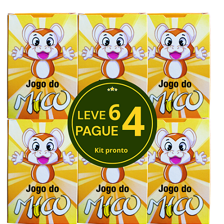KIT Leva 6 pague 4 - Jogo De Cartas Baralho Do Mico