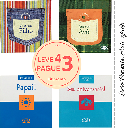 KIT Leve 4 pague 3 - Livro de bolso: Auto ajuda