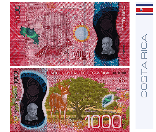 Costa Rica 1000 Colones 2019 Polímero - FE