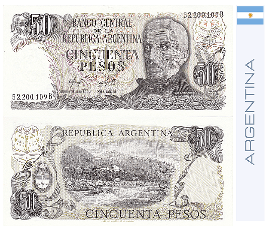 Argentina - Cédula de 50 Pesos 1977-1978 - P-301b.2 - FE