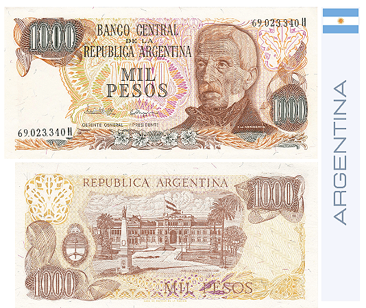Argentina - Cédula de 1000 Pesos 1982 - P-304d.1.2 - FE