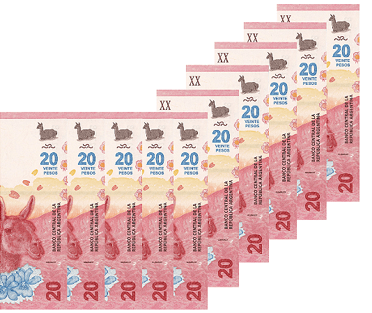 Argentina - 10 Cédulas de 20 Pesos 2017 - P-361a - FE
