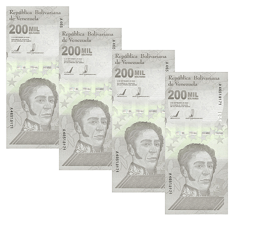 Venezuela - 4 Cédulas de 200.000 Bolívares 2020 - P-112r - FE
