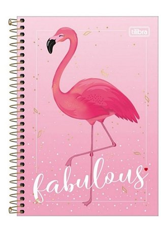 Caderneta Espiral Capa Dura Flamingo  - Tilibra