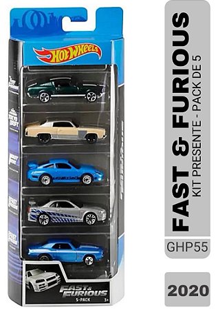 Hot Wheels - Pack de 5 - Fast And Furious - Velozes e Furiosos - GHP55