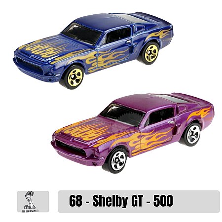 Hot Wheels - 68 Shelby GT500 - Flame - GHF58 e GHD60