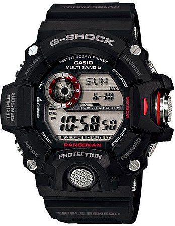 Relógio G-Shock Rangeman GW-9400-1DR *Sensor Triplo e Wave Ceptor
