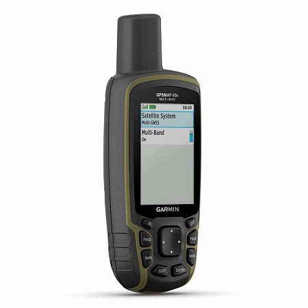 Gps Portátil Garmin Gpsmap 65S GNSS Multibanda Medição de Areas com Caça e Pesca, Altimetro Barométrico
