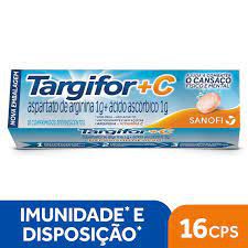 Vitamina C Targifor com Arginina 16 Comprimidos Efervescentes