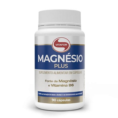 Magnésio Plus - 90 Cápsulas - Vitafor