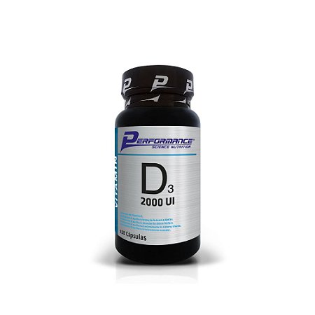 Vitamina D3 2000 UI – 100 Cápsulas - Performance Nutrition