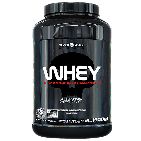 Whey 100% Pote - 900G - Black Skull