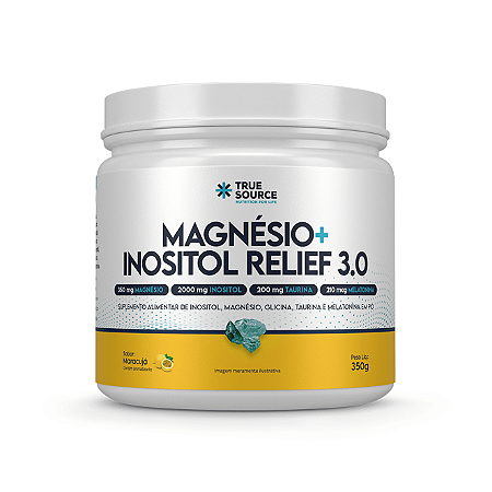 Magnésio + Inositol Relief 3.0 - 350g - True Source Nutrition