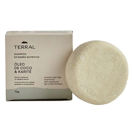 Shampoo em Barra Nutritivo - Cabelos Secos 70g - Terral Natural