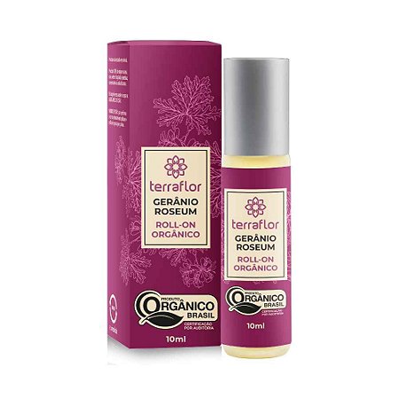 Roll-on de Gerânio Roseum Orgânico 10mL - Terra Flor
